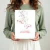 kerstkaart met kersttakjes in hand, eco BIO TOP-papier