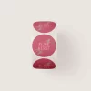 Rol met eco kerststickers ‘Fijne kerst’ in bordeaux en roze tinten