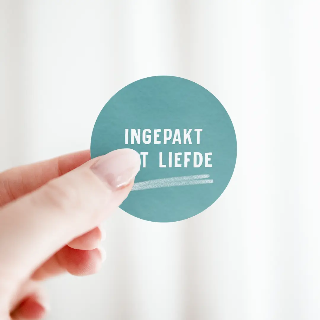 29 ingepakt met iefde groen sticker in hand 1080×1080