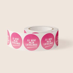 Jij bent mijn lievelings, stickers op rol