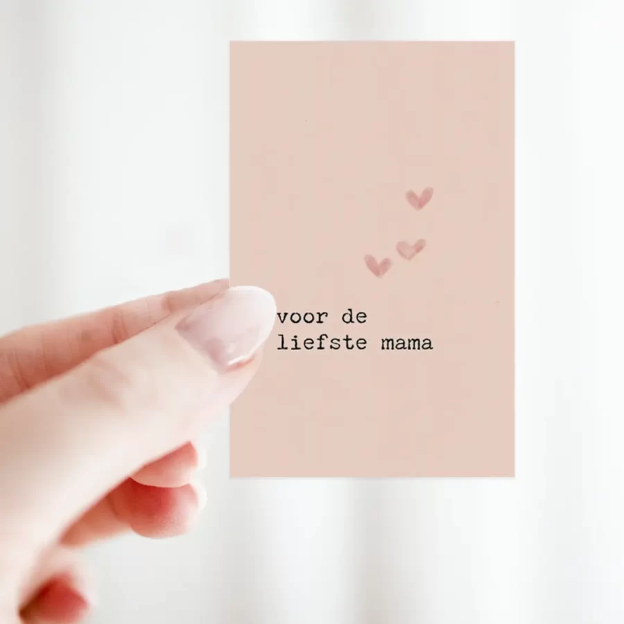 bloemenkaartje moederdag: Voor de liefste mama