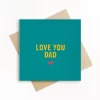 love you dad, duurzame wenskaart met envelop